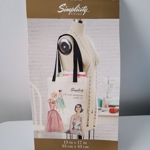 Simpilicity Retro Canvas Tote Bag